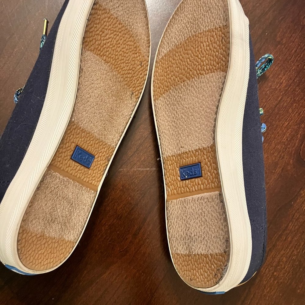 KEDS X Rifle Paper Company Sneakers - Blue - Floral Lace - Size 6M - Picture 3 of 3